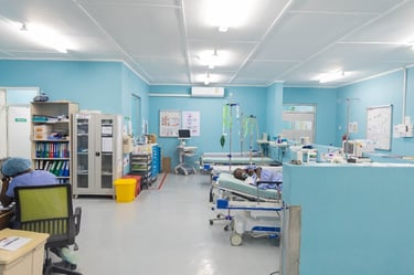 CURE Zambia PACU Area before upgrade